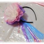 工作・クラフト「花の髪飾り」を作りました。