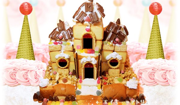 お菓子で作るお菓子の城 家 の作り方 エイミーのアトリエ