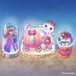 ファンタジックなスノードームを描く