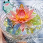 工作・クラフト「親指姫のいる睡蓮のビオトープ」を作りました。