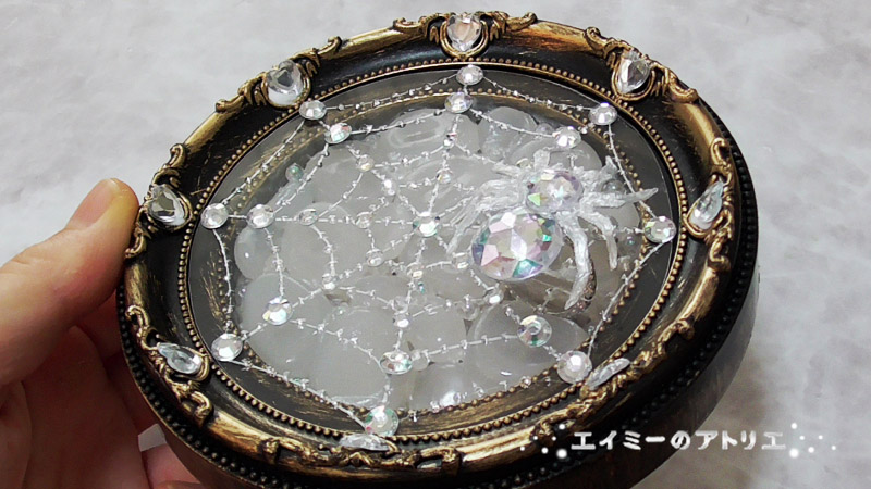 工作・クラフト「美しくも恐ろしい蜘蛛の巣」を作りました。