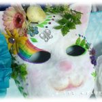 工作・クラフト「お面」を作りました。