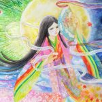 イラスト・絵画「かぐやひめ」を描きました。