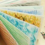 水彩色鉛筆で様々なイメージを描く