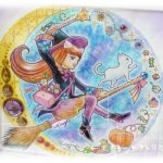 イラスト「エイミーの秋のリース」を着彩しました。