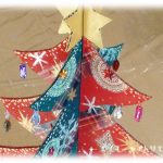 工作・クラフト「クリスマスツリー」を作りました。