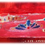 工作・クラフト「ホログラムテープでアクセサリー」を作りました。