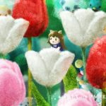 クラフトモンスターの花畑ステージをPhotoshopで描く