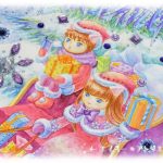 イラスト・絵画「12月のエイミー☆tanzanite」を描きました。