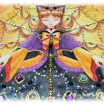 イラスト・絵画「エイミーのハロウィンドレス」を描きました。