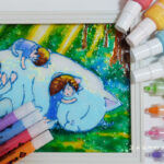 ステンドグラス風の絵が描けるガラス絵の具を比較する